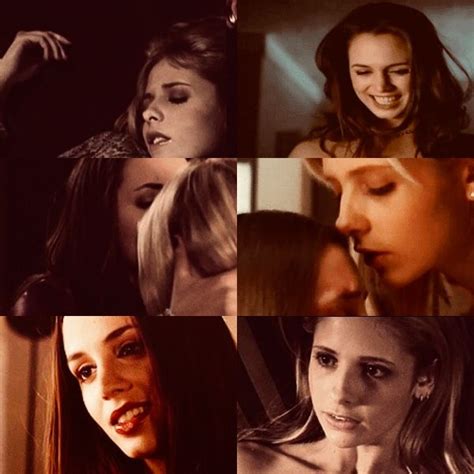 buffy kiss|sarah michelle gellar kiss.